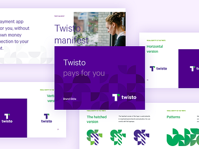 Twisto Brand Book book brand branding brochure editorial patterns presentation print typography