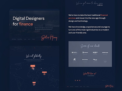 Bell & Hurry website app finance footer landing landing page mobile ui ux web web design webdesign website