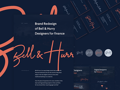 Bell & Hurry Case study behance branding business cards case study finance identity logo website