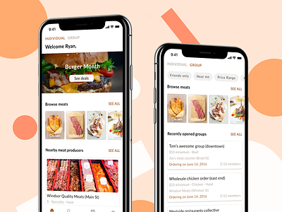 Local Meat Ordering Concept app concept food food app local meat ordering ui ux