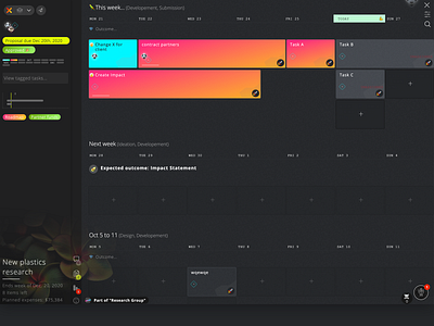 Electric Jungle Dark Mode app design dark mode missionx project management theme ui