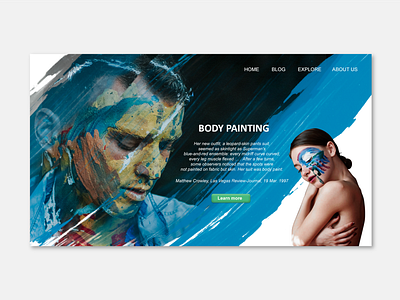 Landing Page - Body Painting