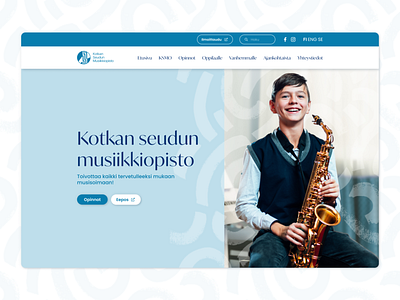 Music School Website academy apply design hero hero image landing music music school school talent ui web