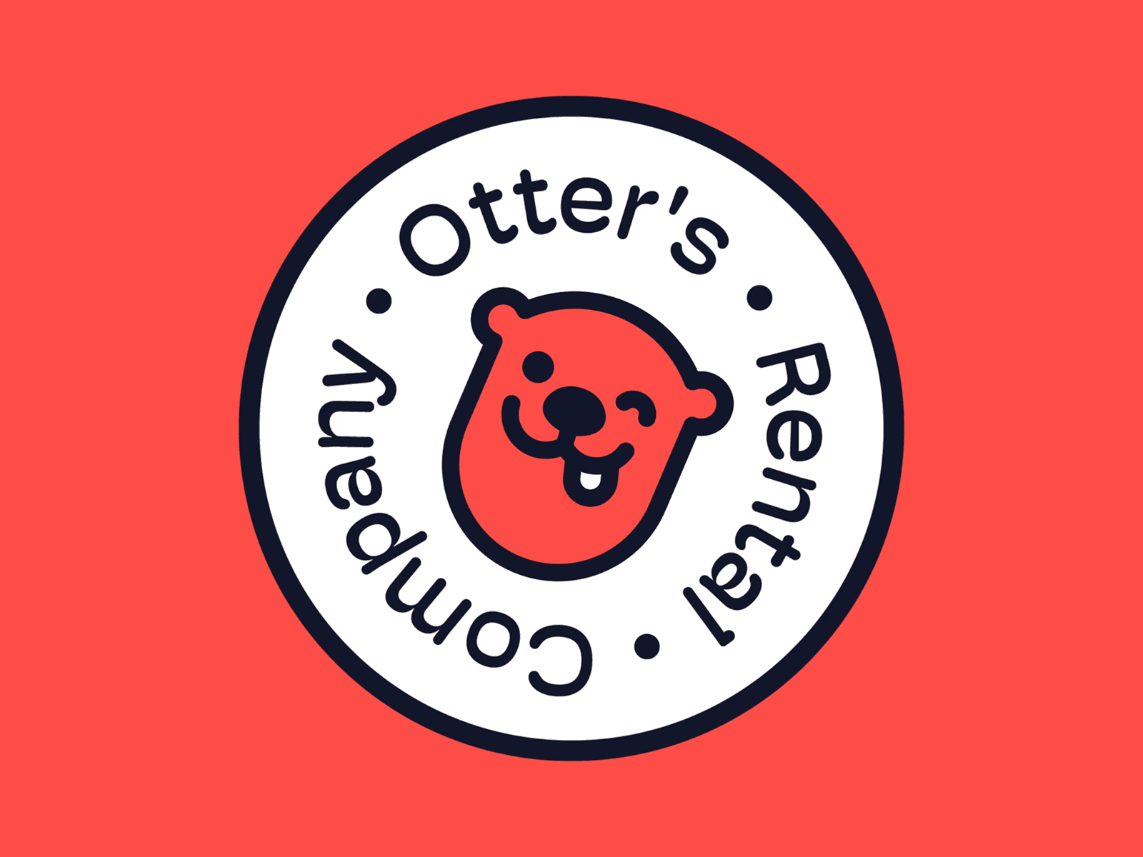 Otter's Rental Company Logo animation branding design graphic design illustration logo ui ux vector web