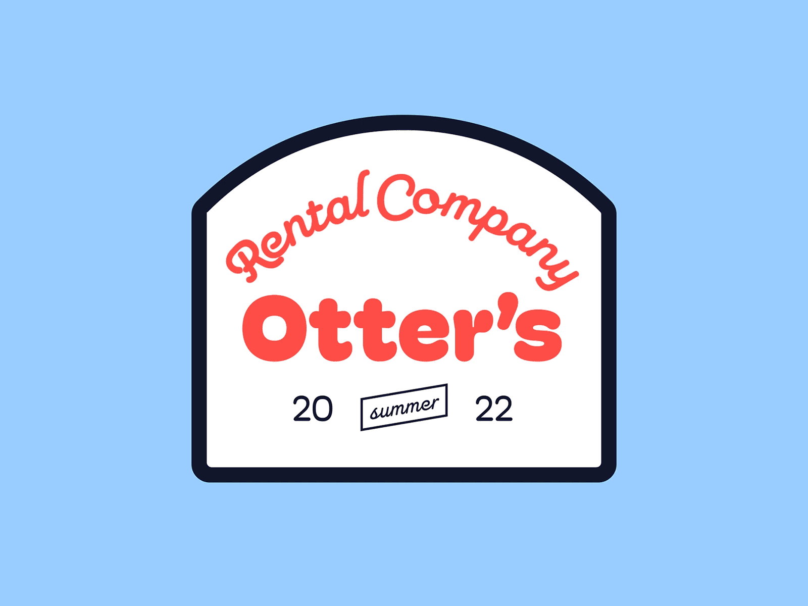 Otter's Rental Company Badge animation branding design graphic design illustration logo ui ux vector web