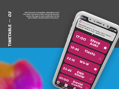 Soul Fest. Mobile UX/UI Design app branding design flat icon illustrator logo ui ux web