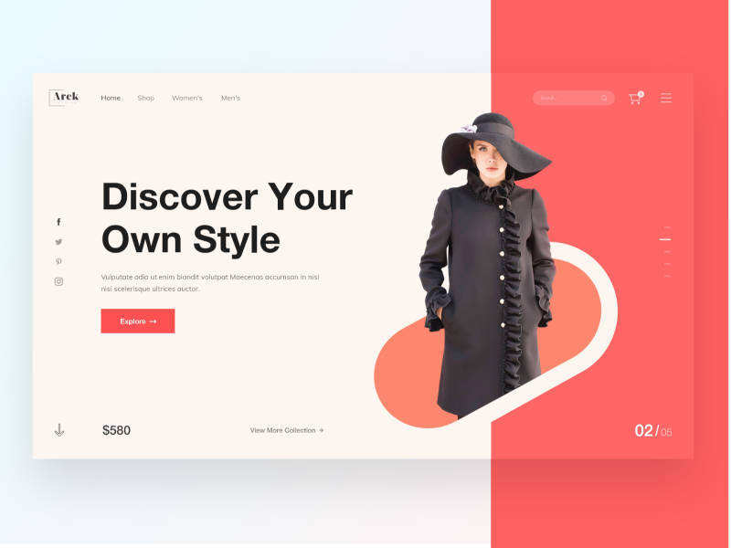 Fashion Web UI exploration for a modern fashion store. by Forhadul Alam Minar on Dribbble