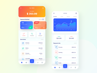 Wallet iOS Apps Concept (Freebie)