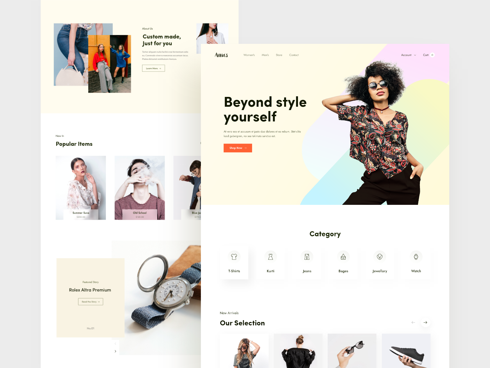 Anna's Landing Page by Forhadul Alam Minar on Dribbble