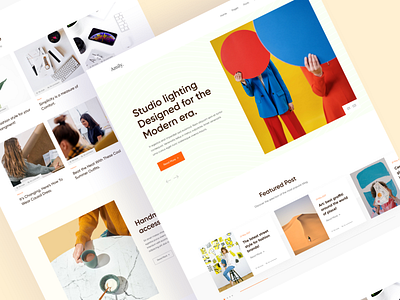 Amily-Blog & Magazine Landing Pages