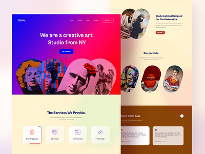 Banu - Creative Art Studio Landing Page