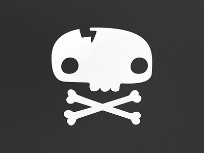 Skull Tee illustration logo monochrome skull vector