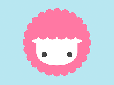 Taskade Logo prototype character design logo mascot pink sheep