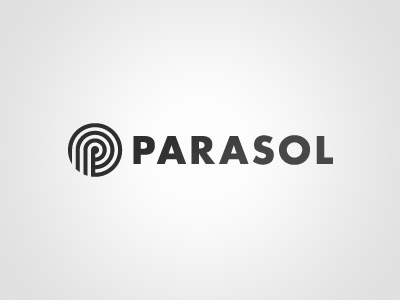 Logo Parasol black white logo parasol