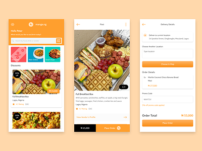 Food Delivery App app delivery design food ui ux
