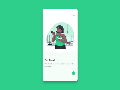 Food Ordering App Onboarding app delivery design food illustration onboarding order ui