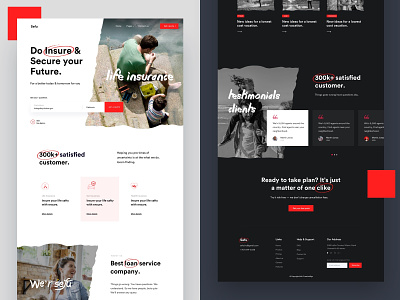 Insurance Dark vs Light agency business car insur corporate creative dark dark mode dark ui health insurance life insurance marketing minimal portfolio startup