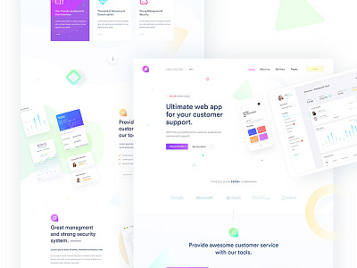 Saas Landing Page agency business corporate creative illustration marketing minimal saas saas landing page startup trend web application