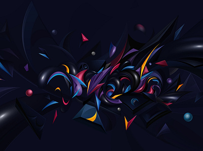 Composition Jam 1 abstract art artwork graffiti digital illustration street art vector