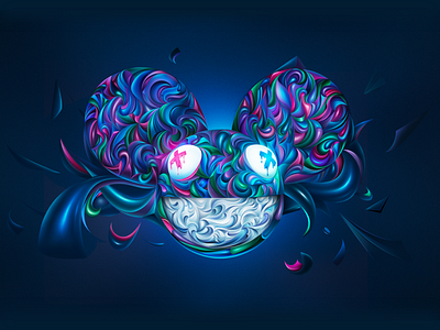 deadmau5 abstract art cover deadmau5 design edm graphic illustration logo music music art
