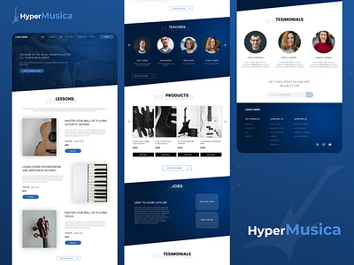 Hyper Musica adobe illustrator adobe xd design designer illustration illustrator templatedesign ui ui design ui ux designer uidesign uiux user experience userinterface ux design uxdesign website xd design