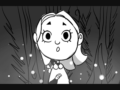 Storyboard: The Spark 01 animated short characterdesign children childrens illustration fantasy glow movie nature short film storyboard