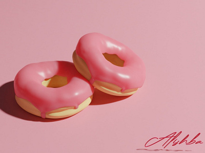 donuts 3d animation blender3d colorful design donuts