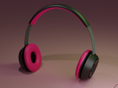 headphones 3d animation blender3d colorful headphnes