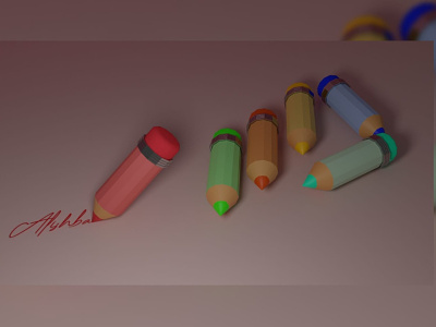 Colors 3d animation blender3d color colorful pencils