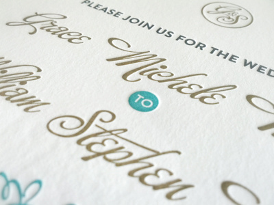Letterpress Wedding Invitation invitation letterpress print wedding wedding invite