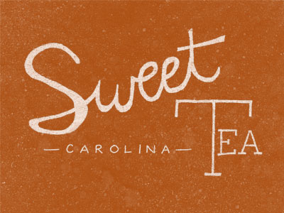 Sweet Tea lettering sketch sweet tea carolina type typography