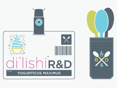 Di'lishi R&D Shirt Graphics froyo illustration pocket shirt spoon pocket rd spoons sprinkles vector