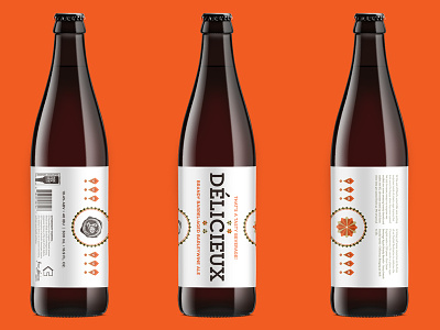 Four Saints x Tasty Beverage barleywine beer beer bottle branding craftbeer design label logo packaging type