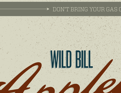 Wild Bill bbq pork poster texture