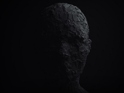 Human face monument 2 - NFT 3d abstract blender btc despair eth ethereum human illustrartion nft