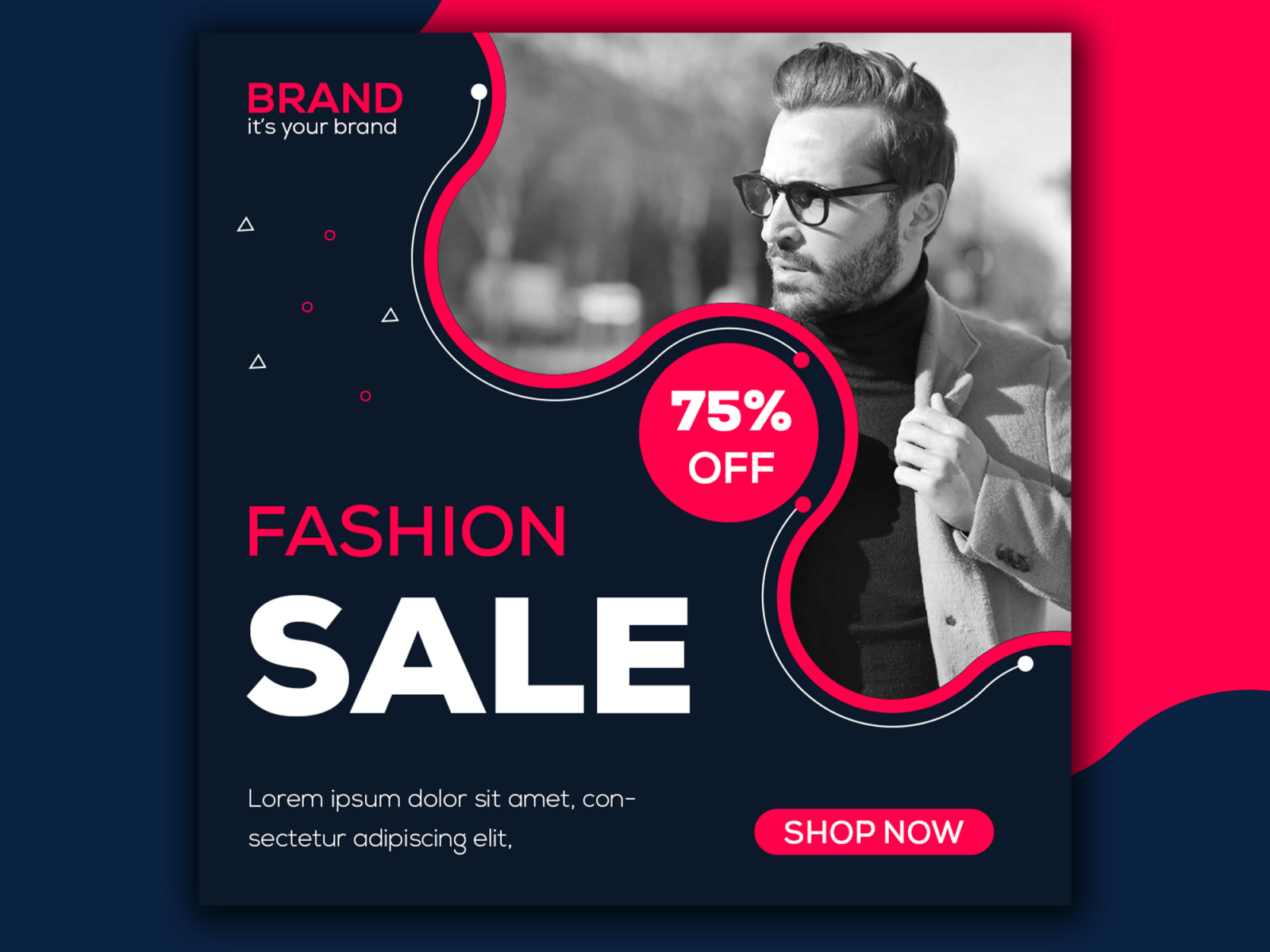 Fashion sale instagram post template by Shamim Ahmed on Dribbble