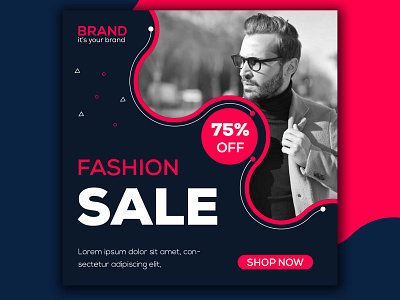 Fashion sale instagram post template