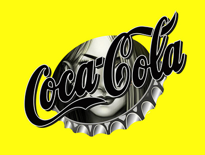 18 branding coca cola colors creative freevector girl icon illustration logo mycollection shop yellow you can buy it