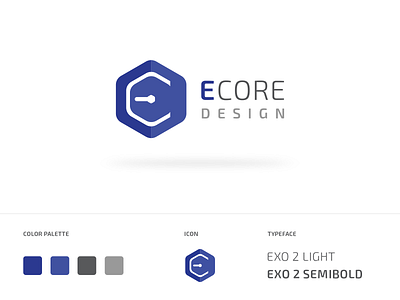 ECORE Design Logo brand design branding design identity design logo