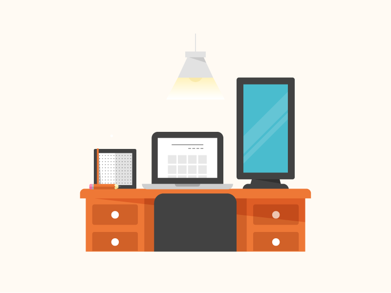 Desk by Jacob Pinson on Dribbble