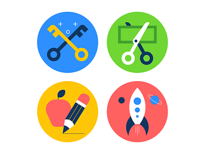 Icons icons iconset illustration key learning rocket school ship