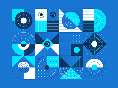 Geometric blue geometric geometric design graphic design icon illustration shape simple