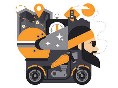 Motorcycle illustration