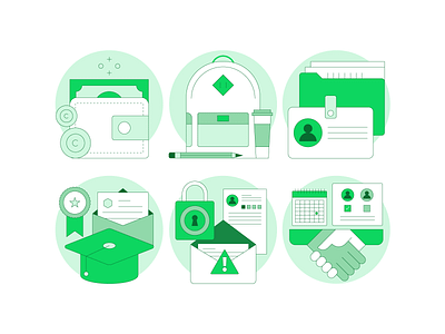 Icons design graphic design icons school ui ux vector