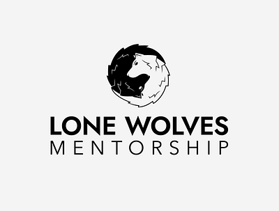 Lone Wolves Mentorship branding design graphic design illustration illustrator logo minimal typography vector