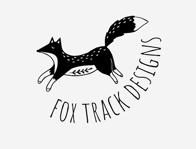 Fox Track Designs Logo branding design graphic design illustration illustrator logo typography vector