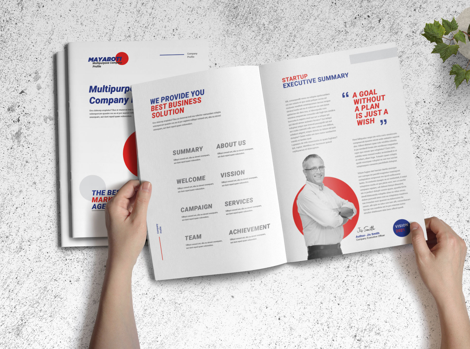 Multipurpose Company Profile Template by Graphic Template on Dribbble