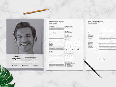 Clean Resume Design Template advertising branding cv cv design minimal cv minimal resume resume