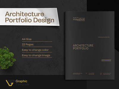 Black Architecture Portfolio Brochure Design
