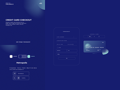 #DailyUI - Credit Card Checkout⁣ - Vadim Kunafin [Challenge #2]